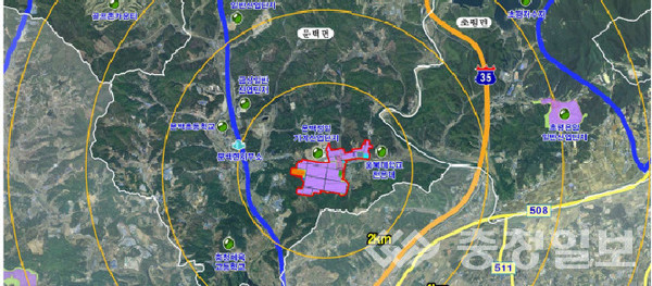 ▲ 충북 진천 메가폴리스산업단지 위치도.