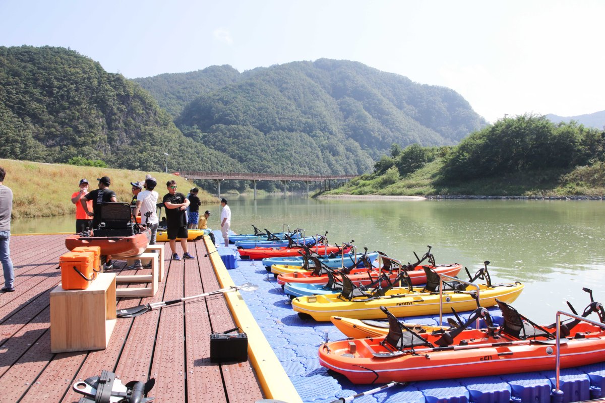 ▲ 최근 운영을 시작한 단양 별곡계류장. 사진=단양군제공