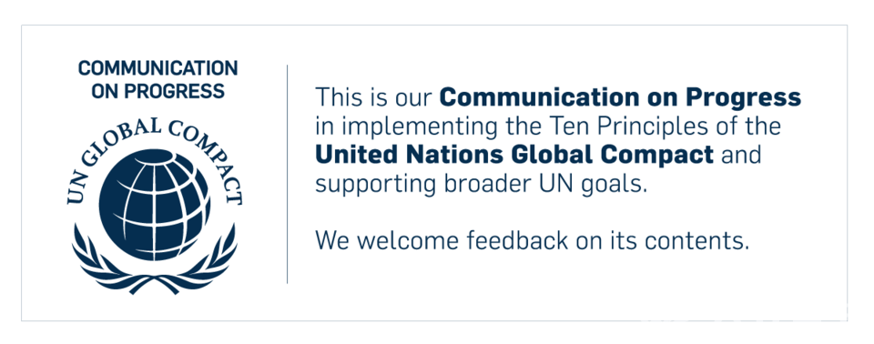 ▲ UNGC Communication on Progress 로고.