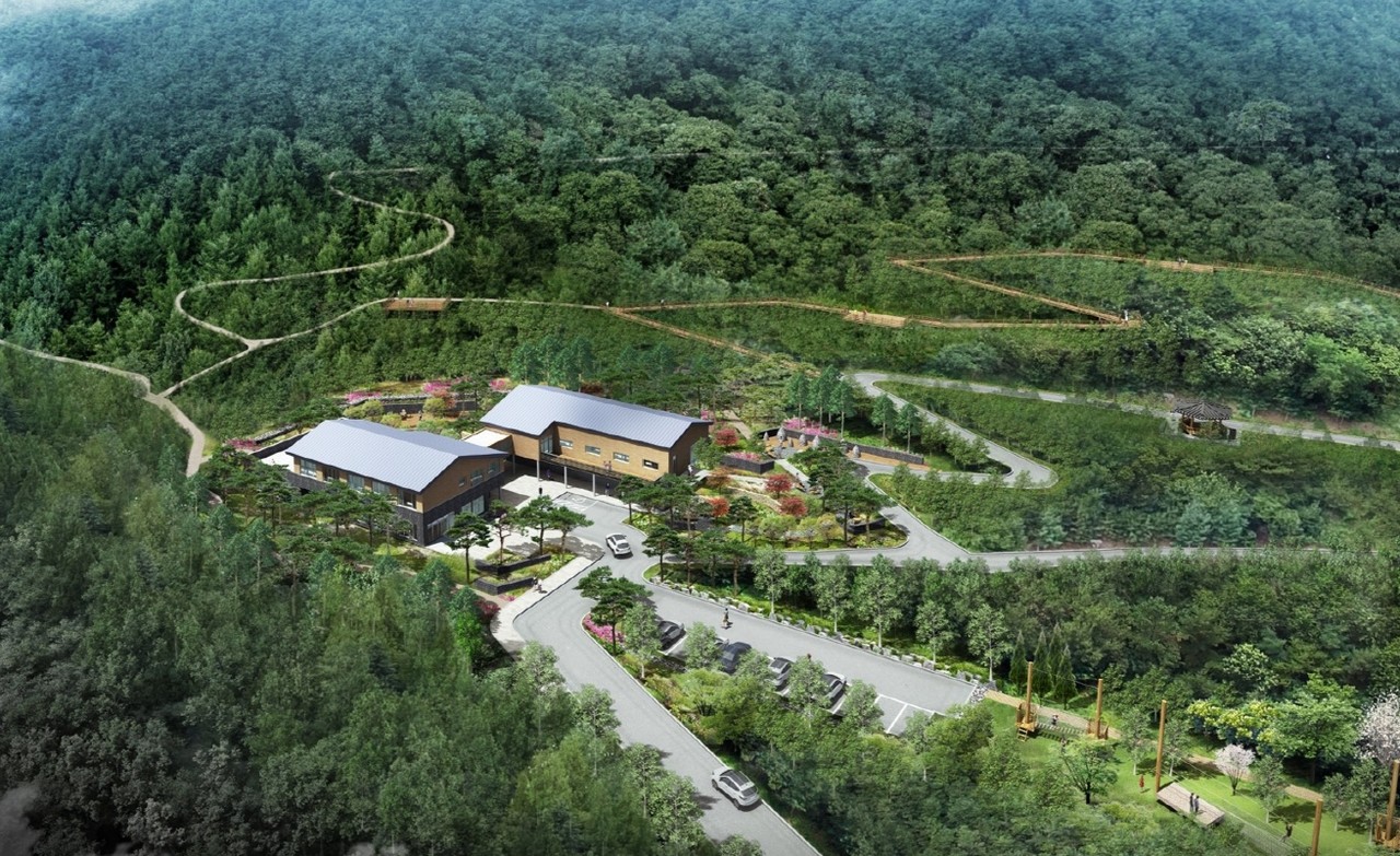 ▲ 내년 개장을 앞둔 '소선암 치유의 숲' 조감도. 사진=단양군제공