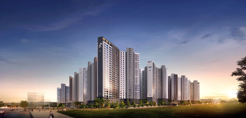 ▲ 청주 SK뷰 자이 투시도