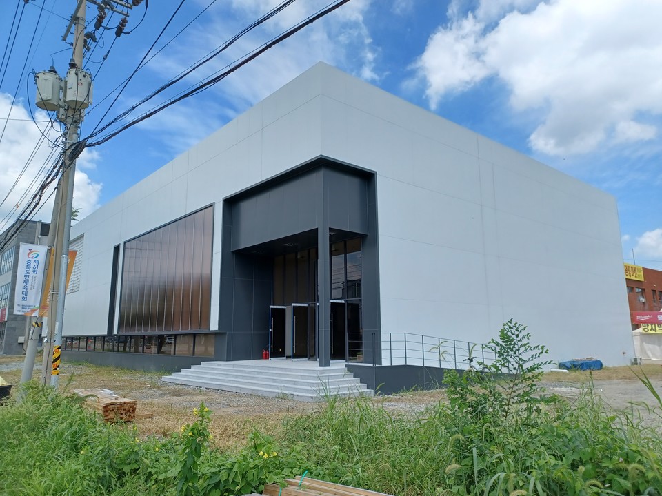 ▲ 충북 옥천군 옥천읍 마암리 ‘금호 어울림’ 모델하우스.