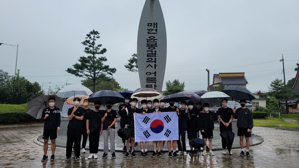 ▲ 예산전자공고 군특 극기체험2차