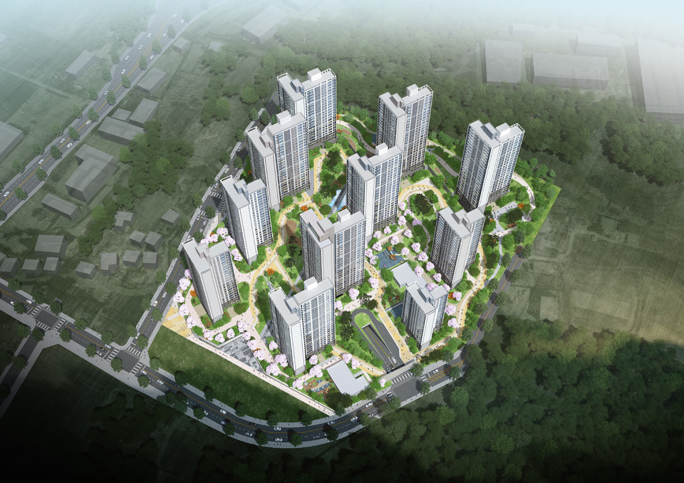 ▲ 아파트 조감도.