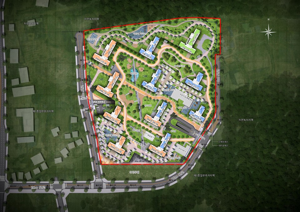 ▲ 아파트 배치도.