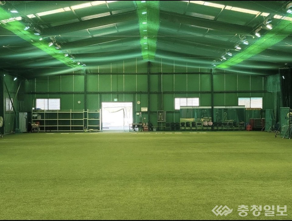 ▲ 구축 예정인 대덕대 실내 야구연습장. 이미지 시안