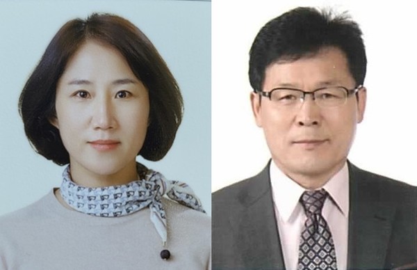 ▲ 대통령 표창을 받는 민주평통 단양군협의회 조영희(왼쪽), 김종태 자문위원. 사진=단양군제공