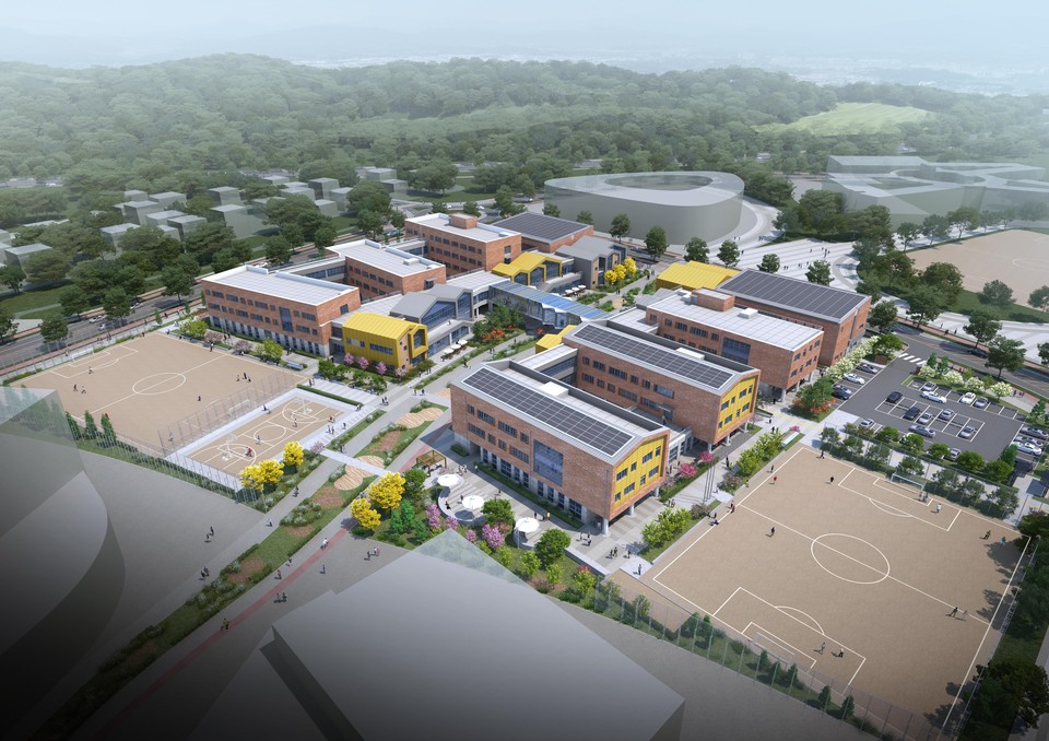 ▲ 산울초·중 통합학교 조감도./세종시교육청 제공