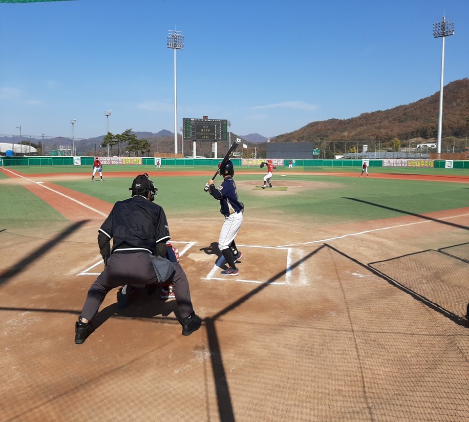 ▲ 보은군은 10월 전국단위 스포츠대회가 열린다.(지난해 열린 전국 추계 초등야구대회 모습)