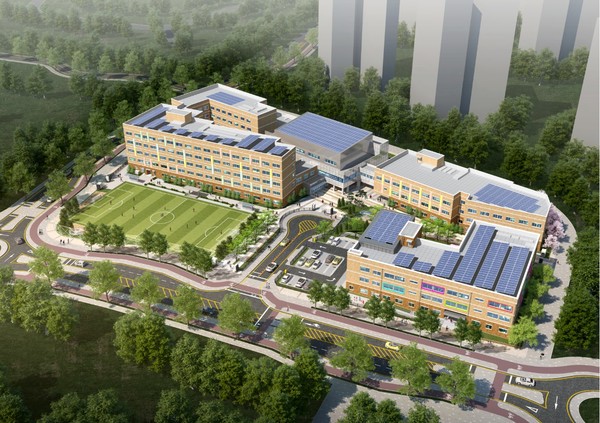 ▲ 바른유치원 바른초등학교 조감도.