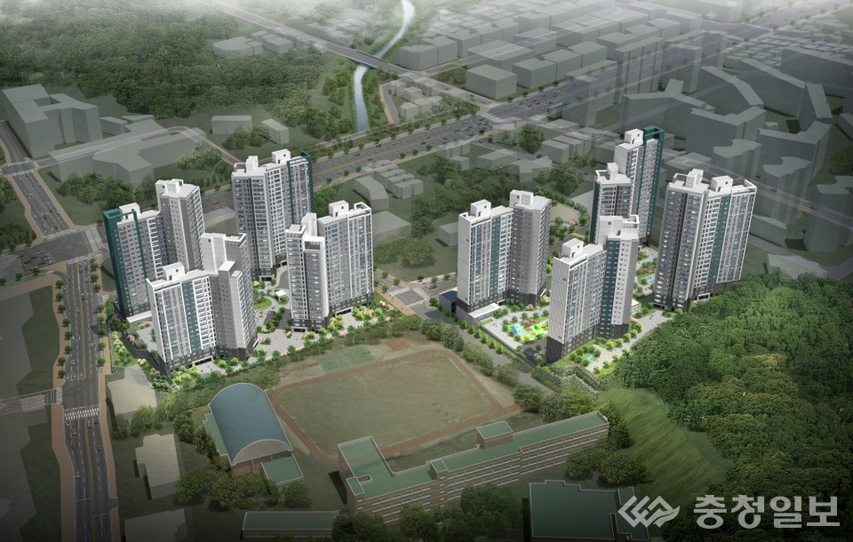 ▲ 관저 푸르지오 센트럴파크 조감도