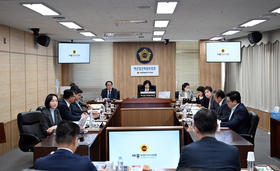 ▲ 85회 임시회 예산결산특별위원회 회의 /세종시의회