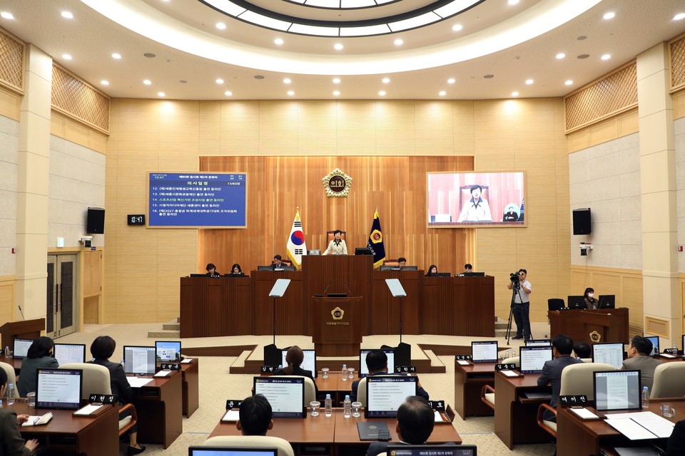 ▲ 85회 임시회 2차 본회의./세종시의회