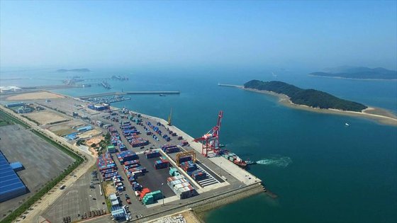 ▲ 서산시 대산읍 대산항 항공 사진.