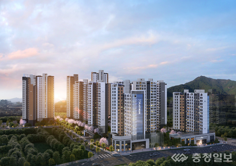 ▲ 쌍용 더 플래티넘 네이처 조감도