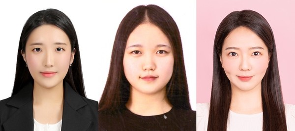 ▲ 김소영(왼쪽부터), 김한나, 손지연 주무관. 사진=단양교육청제공
