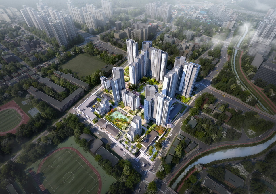 ▲ 한화포레나 충주호암 조감도.