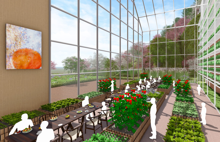 ▲ 단양 도담삼봉 맞은편에 들어서는 ‘관광형 스마트팜 카페’ 조감도. 사진=단양군제공