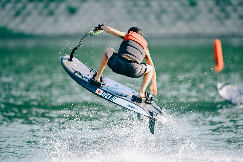 ▲ 모토서프 시범 모습. 사진=단양군제공