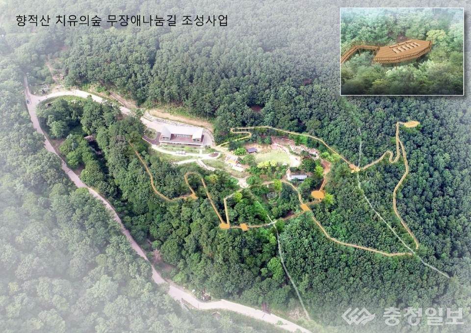 ▲ 무장애나눔길 조성사업 현황도