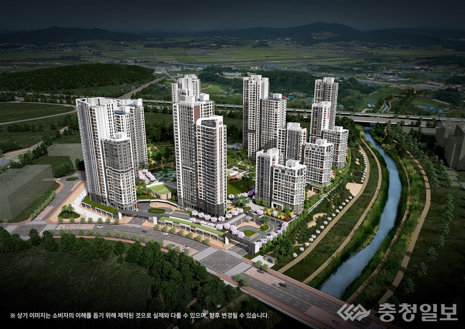 ▲ 힐스테이트 도안리버파크 2차, 3단지 메인 조감도