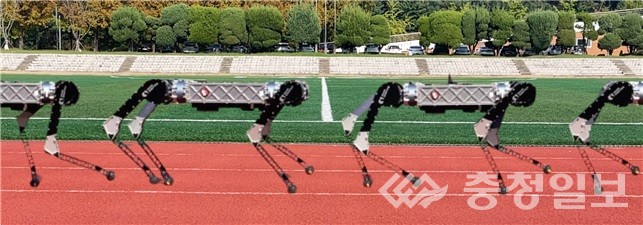 ▲ 라이보2의 보행 중 다리 자세 변화 과정