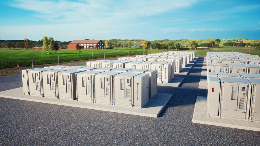 ▲ LG엔솔 전력망용 ESS 배터리 컨테이너 제품.