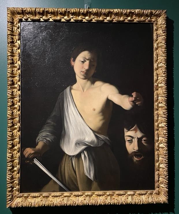          ▲ 골리앗의 머리를 든 다윗, 119.5×94.5cm, 1606년경, 취리히, 개인 소장