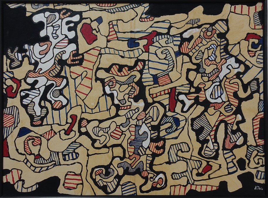 ▲ 장 뒤뷔페, '기억의 사슬 III'(1964), 퐁피두센터