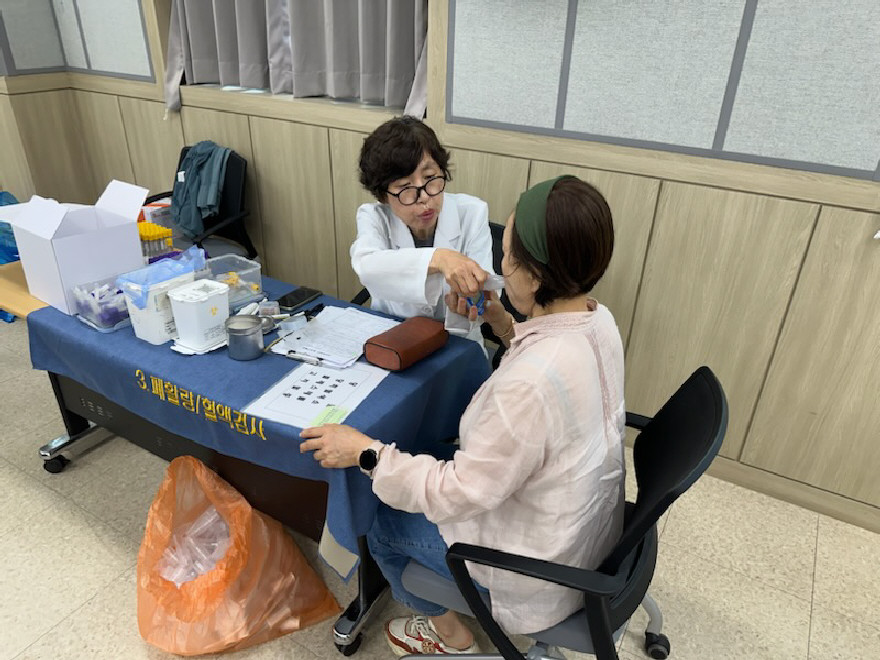 ▲청양군은 7∼9일까지 관내 여성농업인의 농작업 질환 예방과 건강복지 증진을 위해 특수 건강검진을 실시했다.