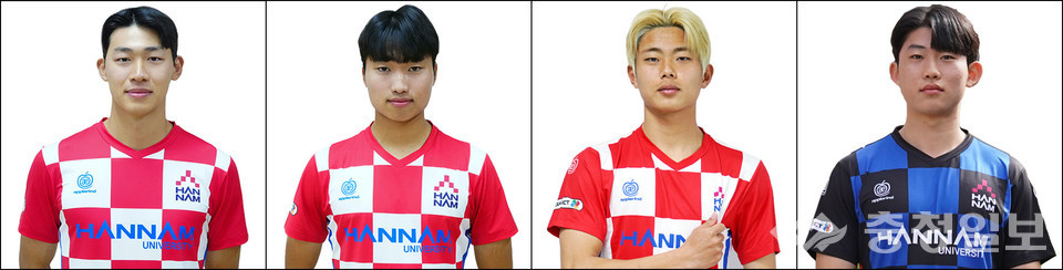 ▲ 사진 왼쪽부터 조현우, 이수아, 김동진, 정승배 선수