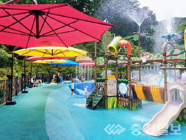 ▲ 생거진천 자연휴양림 어린이물놀이장 모습.