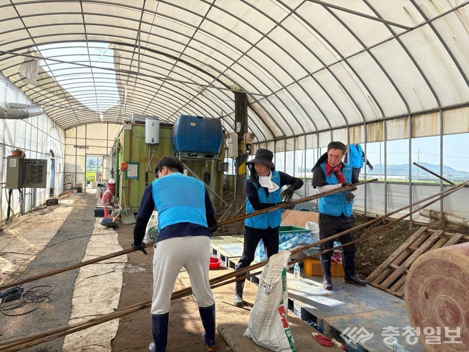 ▲ 수해복구 활동 장면