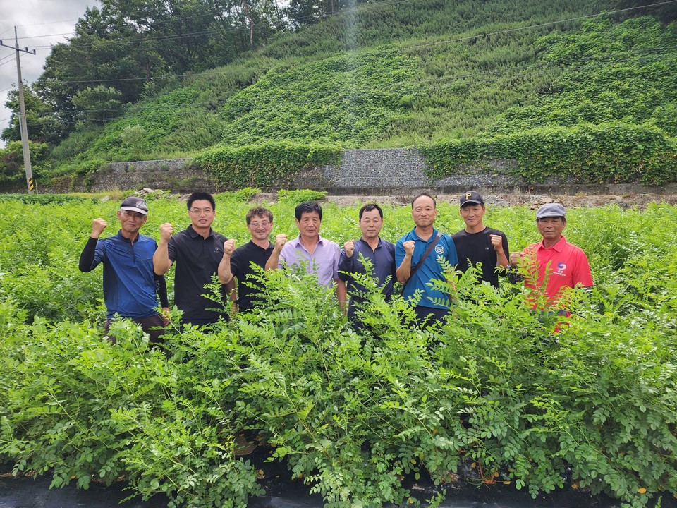 ▲ 감초재배농가 선진지 견학./금산군 제공