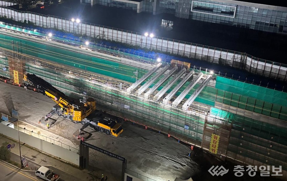 ▲ 철도복개공사 현장 전경