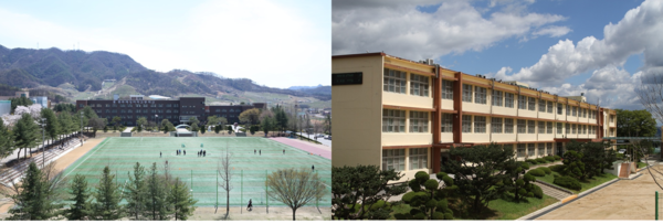 ▲ 왼쪽부터 충주예성여고, 진천고 /사진=충북도교육청