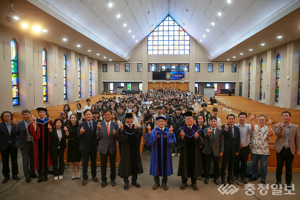 ▲ 외국인 유학생 입학식 참석자들