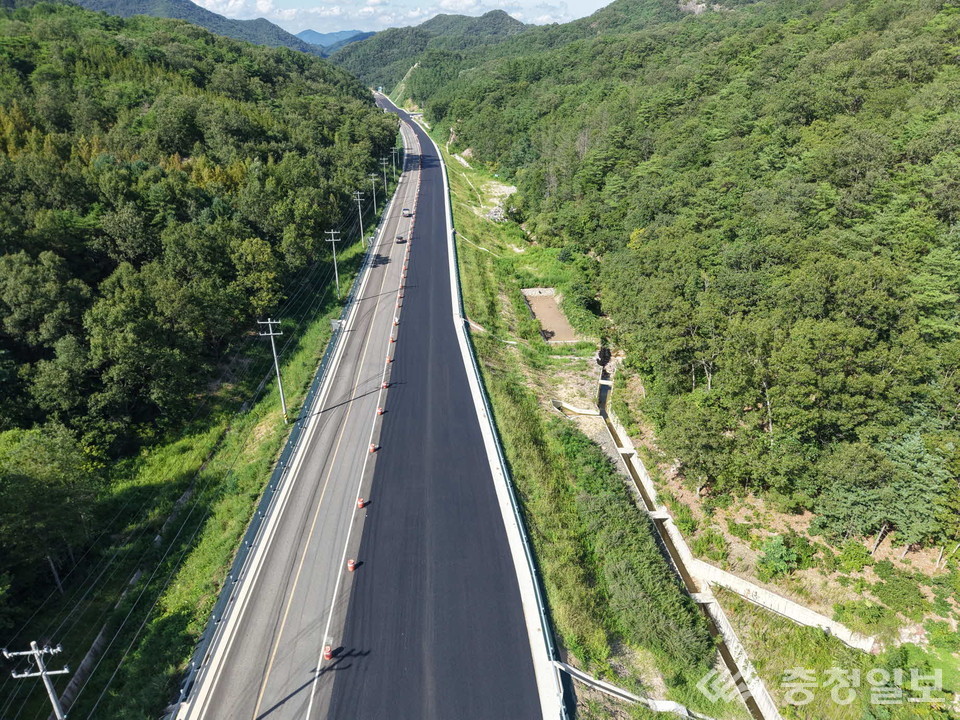 ▲ 국도19호선 U1대학교~송천교 도로 임시개통