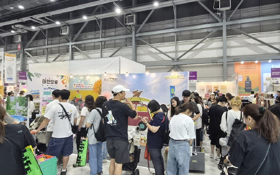 ▲ 지난12일 ‘2025 케이펫페어 수원’ 태안군 부스 모습.