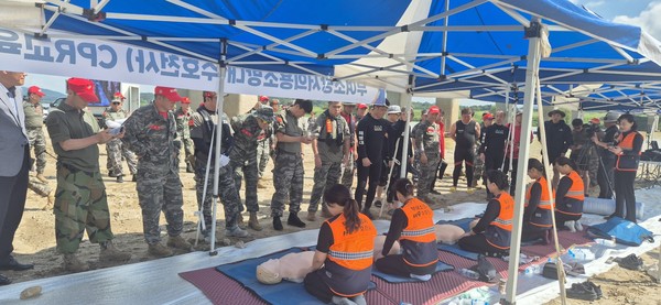 ▲ 민관합동 재난대비 인명구조 훈련