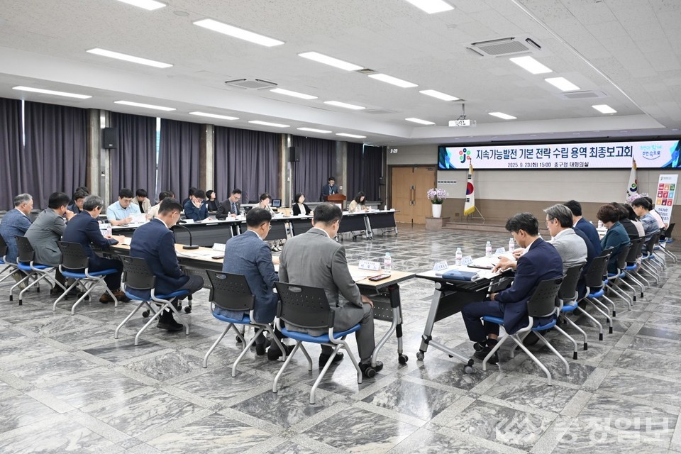 ▲ 지속가능발전 기본전략 수립 용역 최종보고회 전경