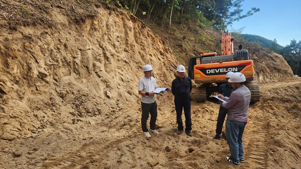 ▲ 산림사업장 안전점검./금산군 제공