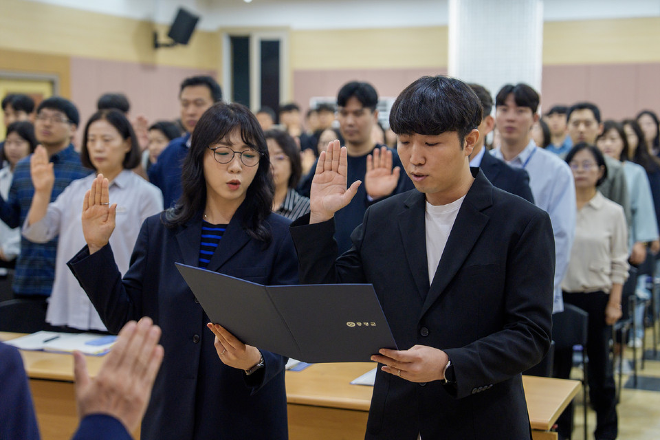 ▲ 충북 증평군이 기후위기 대응과 탄소중립 실현에 앞장서기 위해 1회용품 사용줄이기 실천결의를 개최 했다.