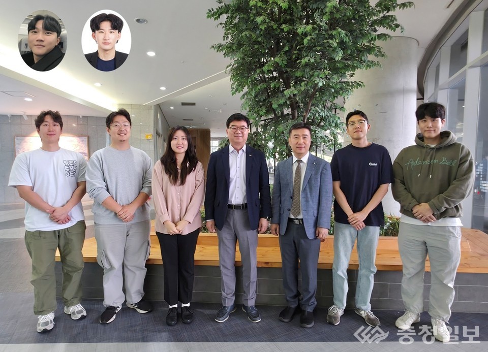 ▲ 왼쪽부터) KAIST 박서학 박사과정, 안재완 박사, 전도경 박사과정, 최성율 교수님, 김일두 교수님, 박충성 박사, 신의철 박사과정. 상단 왼쪽부터 KAIST 신하민 박사, 최준회 박사