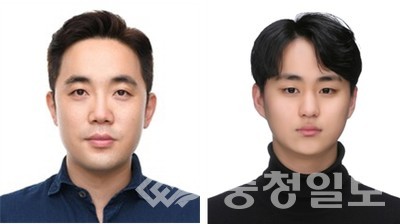 ▲ 국립한밭대학교 신소재공학과 조훈휘 교수와 천민준 대학원생​