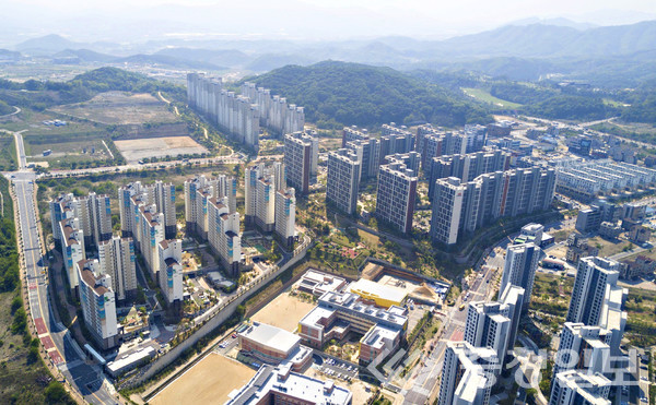 ▲ 서충주신도시 전경.