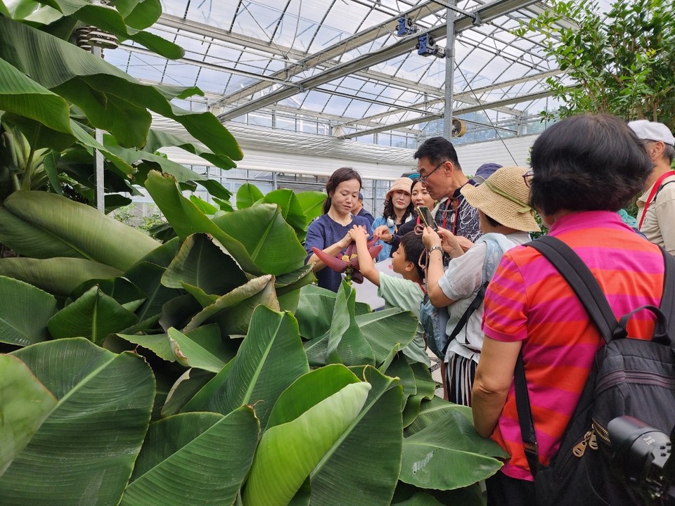 ▲ 농업환경체험관 프로그램 참여자들./금산군 제공