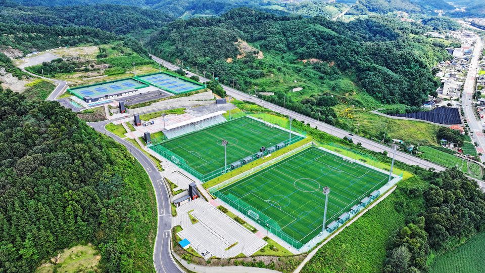 ▲ 충북 괴산군 스포츠 타운 전경사진.