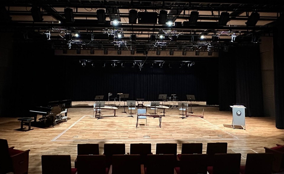 ▲ 청주예술의전당 소공연장. 내부.