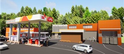 ▲ 단양 수소충전소 조감도.